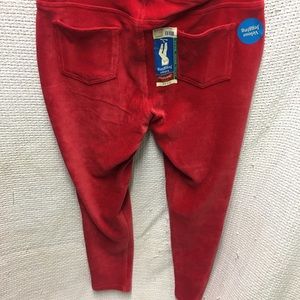 Women’s extra large red velour jeggings